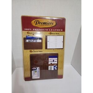 New‎ Vintage Premiere Leather Products Wallet address book set Sam's Club